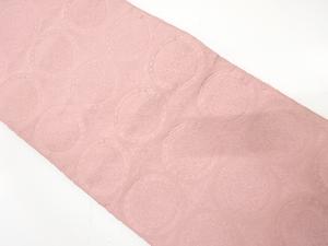 華紋に向かい鳳凰模様織り出し　全通袋帯